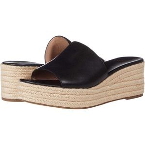 J crew leather slide Vachetta Espadrille Slides Size 6. Excellent used condition